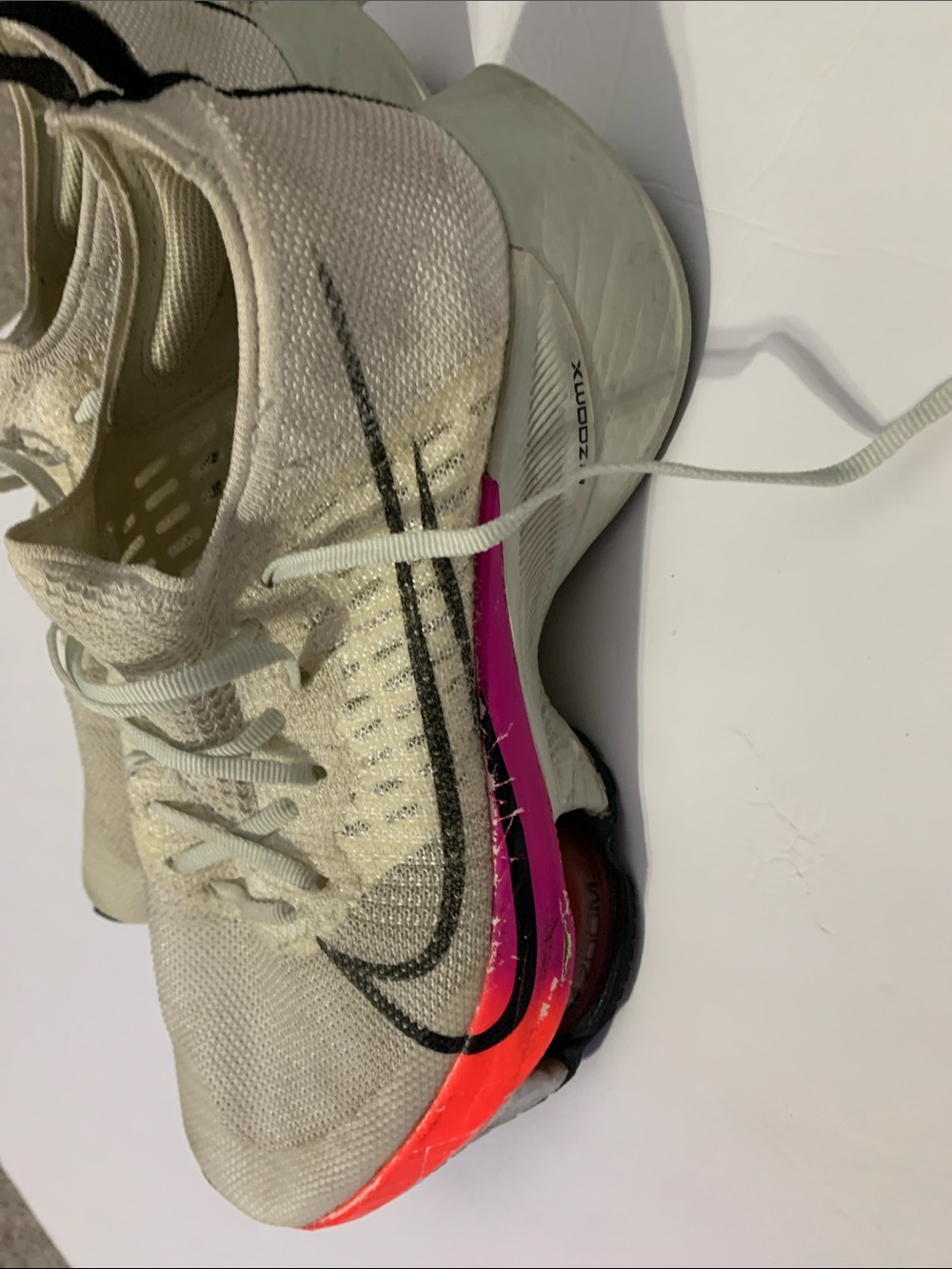 Nike running Knit Women's Running Sneakers with Multicolor Sole worn clean - Picture 2 of 6